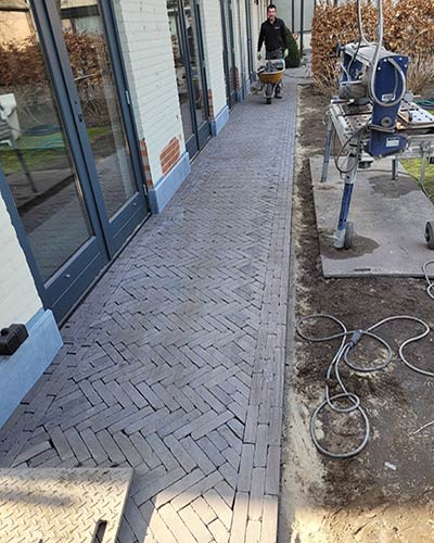 aanleg gevelplint nieuwbouw